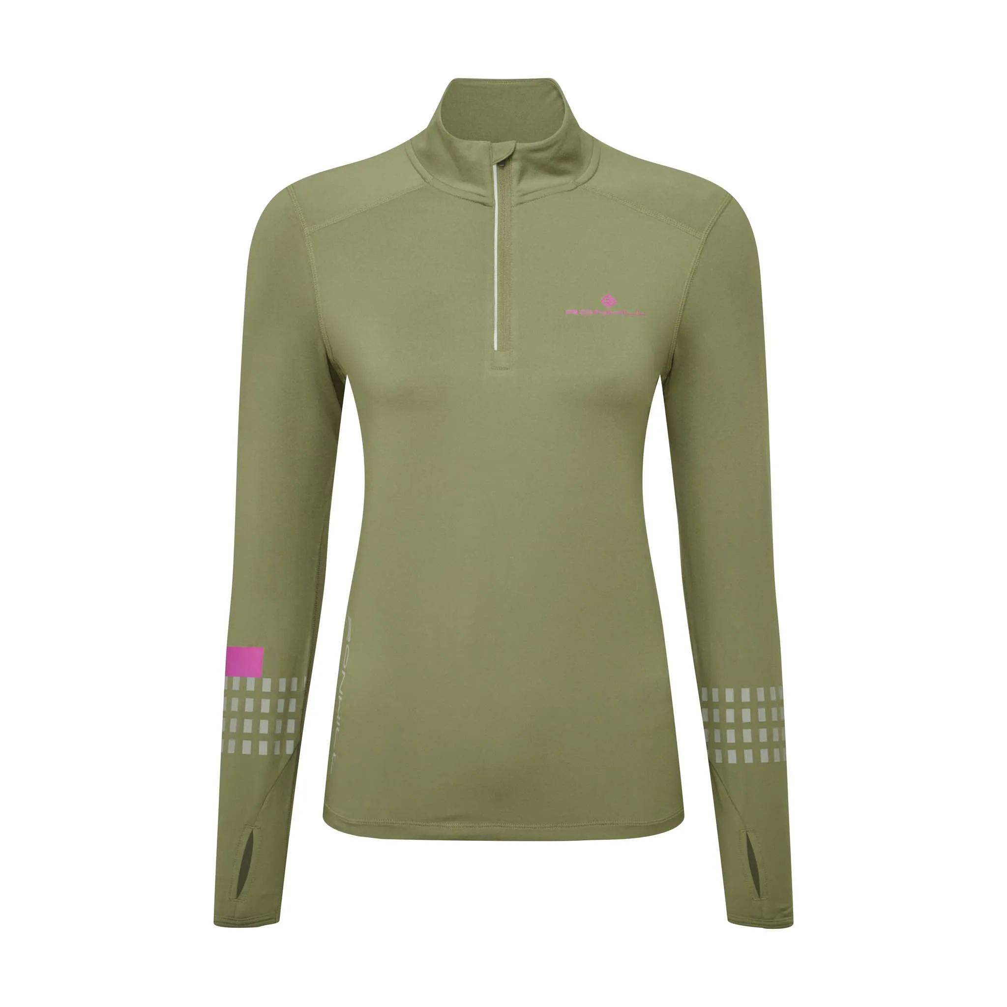 Ronhill | Women's Tech Afterhours 1/2 Zip Tee - Woodland