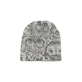 SGBeanie w/Owls - Grey (Drizzle)