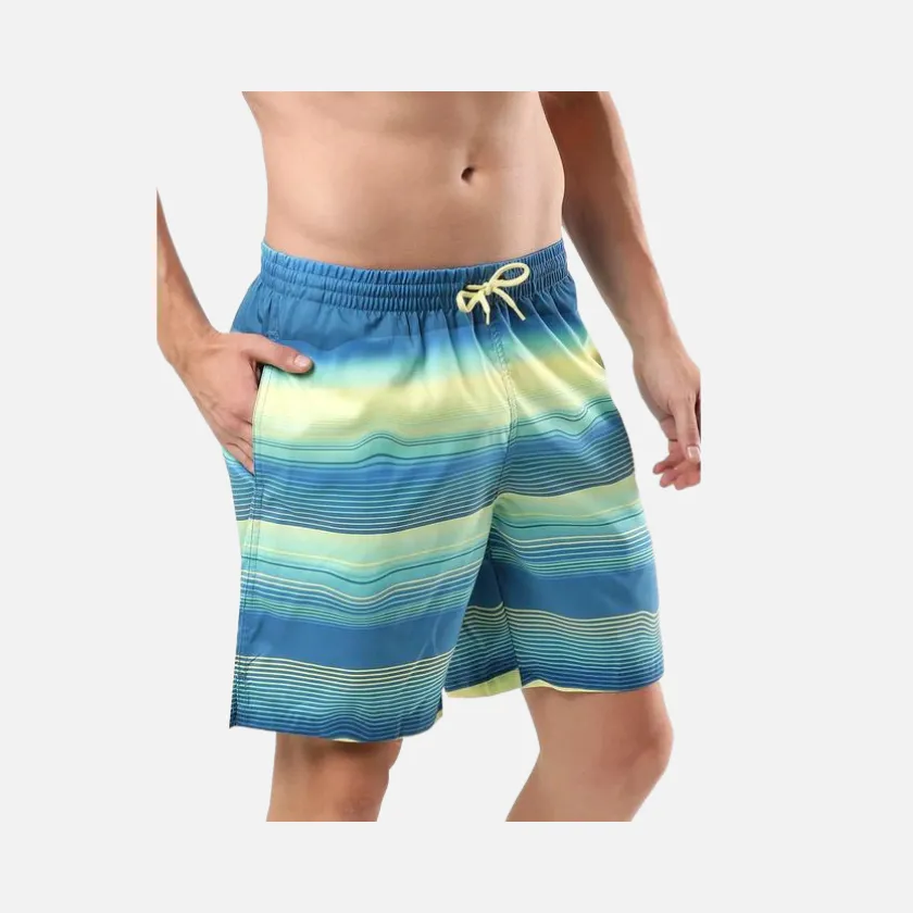 Speedo Essential Placement AOP 18" Men's Swim Shorts -Marine Blue/Pulcino/Peacoat