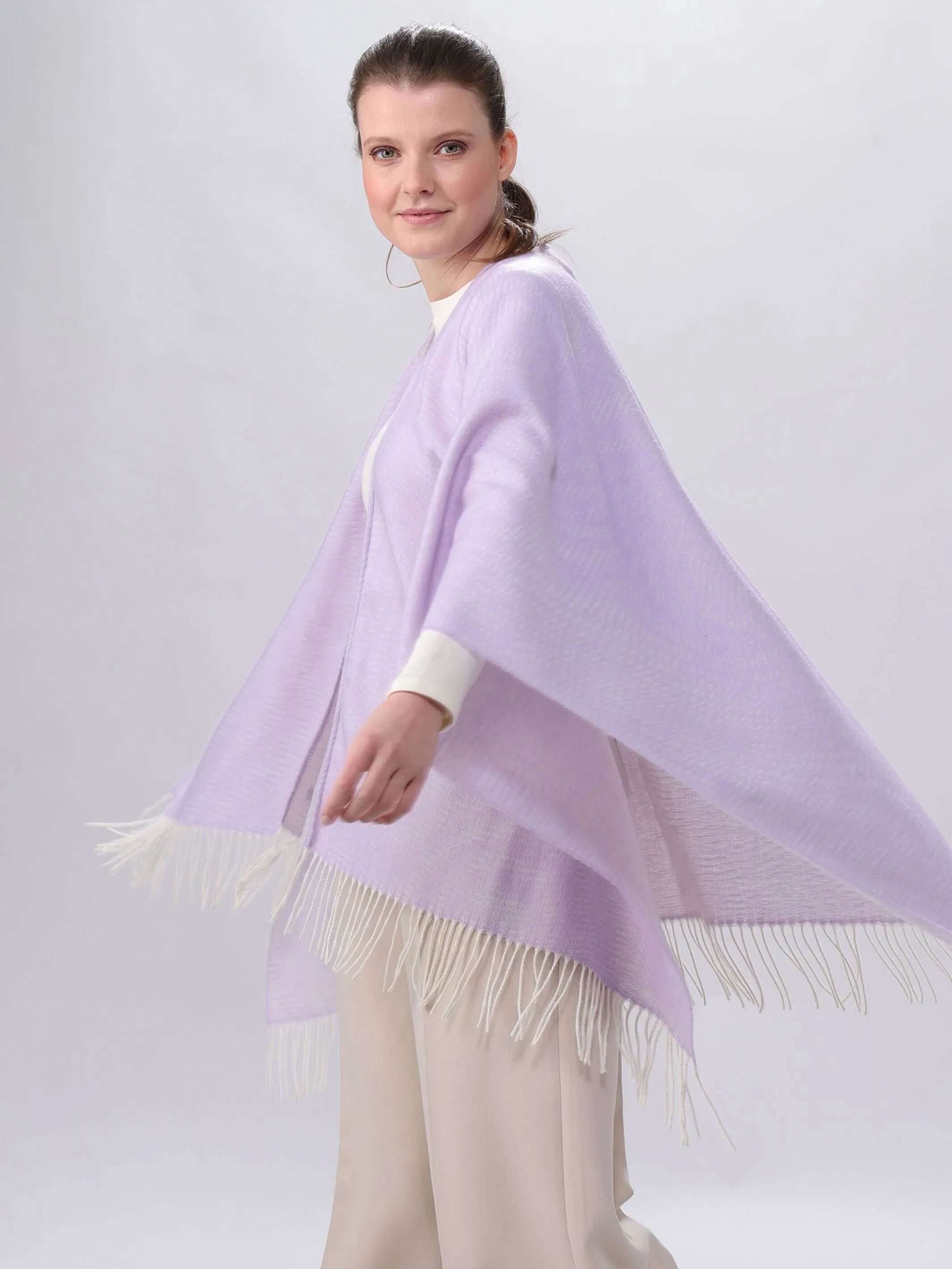 Sustainability Edition - Einfarbiger Poncho - Made in Germany