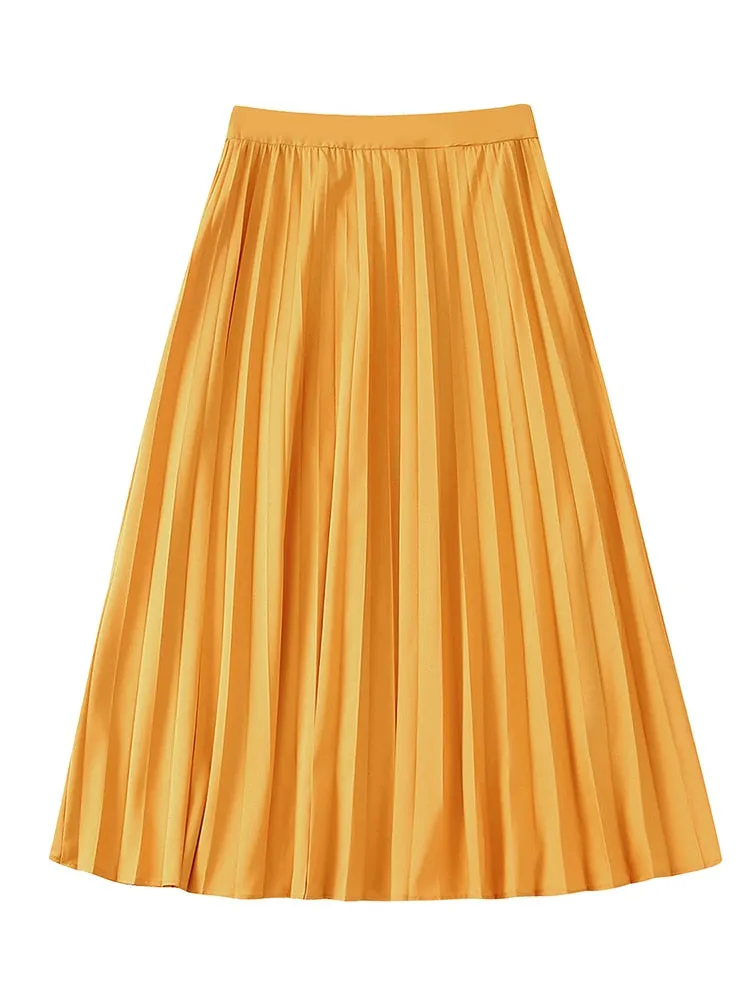 TEEK - Pleated Solid Skirt