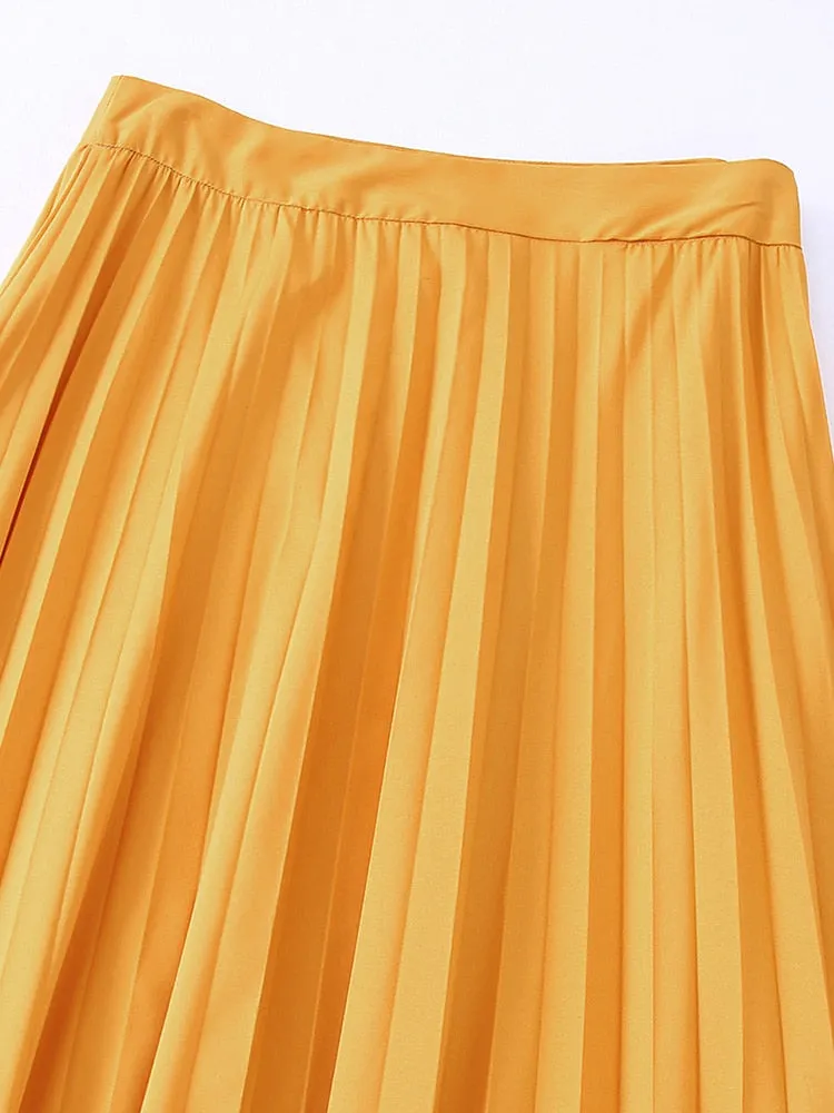 TEEK - Pleated Solid Skirt