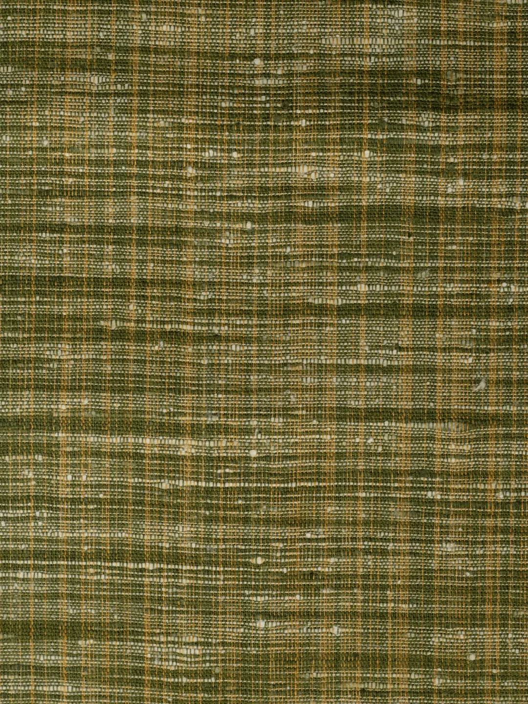 Traditional Greenish Cotton Khadi Fabric