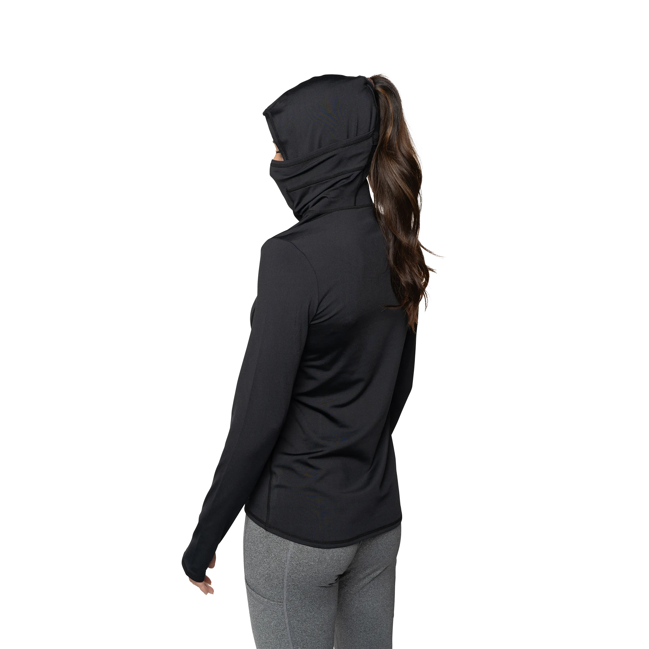 Women's Balaclava Hoodie - Black